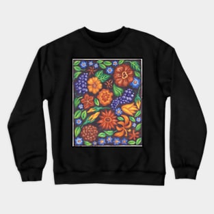 Mosaic Flowers Crewneck Sweatshirt